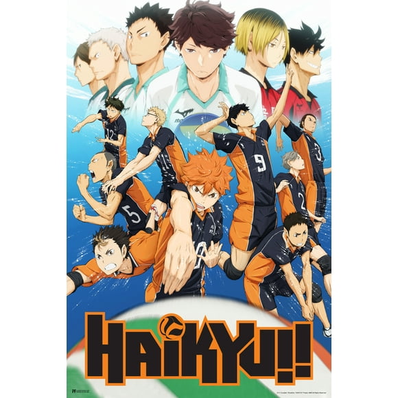 Landscape Anime Art,Manga Watercolor Poster BIG SIZES up to 33 x 72 inches Anime Print Hinata x Kageyama Haikyuu Anime Poster Anime